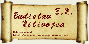 Budislav Milivojša vizit kartica